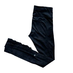 LULULEMON Leggings Camo Black and Gray - Size 4 Full Length